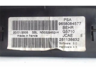 Турбина Блок управления кондиционера воздуха / климата/ печки (в салоне) Citroen C4 Aircross 6451SP, 9658084577 для двигателя NFU (TU5JP4)