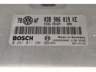 Блок управления двигателем Блок управления 0281011201 Skoda Superb B5 (3U)