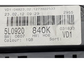 Панель приборов 5L0920840K   Skoda Yeti (5L)       