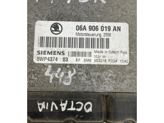 Блок управления двигателя 06A906019AN, 5WP437403 Skoda Octavia Mk1 (1U)