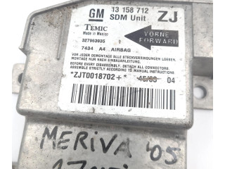 Блок подушек безопасности 13158712, 327963935   Opel Meriva A