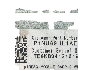 Подушка безопасности для колен P1NU89HL1AE, TE8KB34121019 Jeep Grand Cherokee