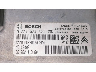 Блок управления двигателя 9828241380, 0281034826   Peugeot 2008 II