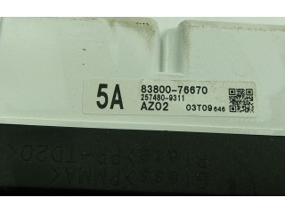 Přístrojová deska Lexus CT 200H 2016 8380076670, 8380076670