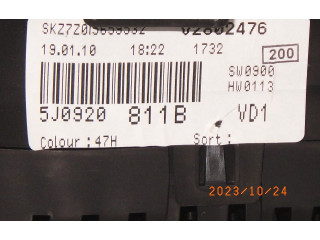 Панель приборов 5J0920811B Skoda Fabia Mk2 (5J)