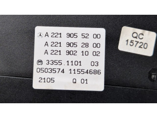 Блок управления климат-контролем A2219055200, A2219052800 Mercedes-Benz S W221