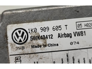 Блок подушек безопасности 1K0909605T, 5WK43412 Skoda Octavia Mk2 (1Z)