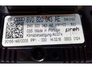 Блок управления климат-контролем 8V0820043AE Audi A3 S3 8V