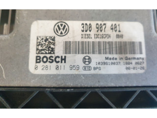 Блок управления двигателя 3D0907401 Volkswagen Phaeton