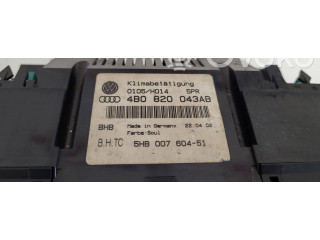Блок управления климат-контролем 0105H014, 4B0820043AB   Audi A6 S6 C5 4B