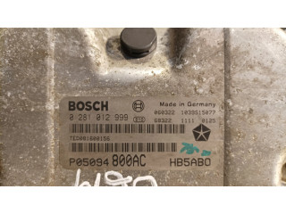 Блок управления двигателя 0281012999, P05094 Chrysler Voyager