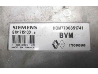 Блок управления двигателем Блок управления 7700863568 Renault Clio I