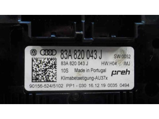 Блок управления климат-контролем 83A820043JIMJ, 83A820043J   Audi A1