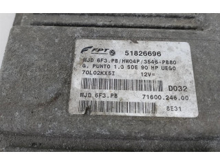 Блок управления двигателем Блок управления 51826696   Fiat Grande Punto