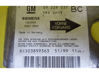Блок подушек безопасности 09229037, 1923594   Opel Astra G