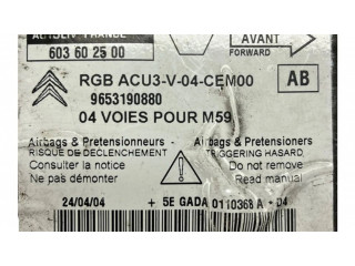 Блок подушек безопасности 9653190880, 603602500 Citroen Berlingo