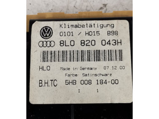 Блок управления климат-контролем 8L0820043H, 5HB00818400   Audi A3 S3 8L