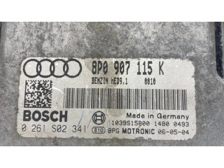 Блок управления двигателя 8P0907115K, 0261S02341   Audi A3 S3 A3 Sportback 8P