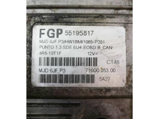 Блок управления двигателем Блок управления 55195817 Fiat Grande Punto