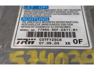 Блок подушек безопасности 77960SEFE811 Honda Accord