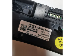 Блок управления климат-контролем 4G0820043AC, A2C81395200   Audi A6 S6 C7 4G