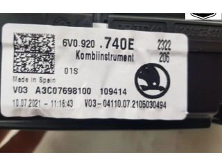 Панель приборов 6V0920740E, 6V0920740E Skoda Fabia Mk4 (6VA)