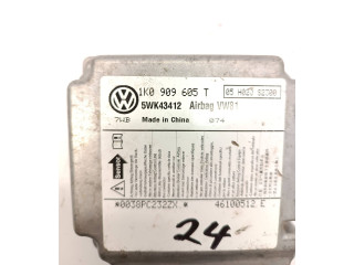 Блок подушек безопасности 1K0909605T, 5WK43412 Skoda Octavia Mk2 (1Z)