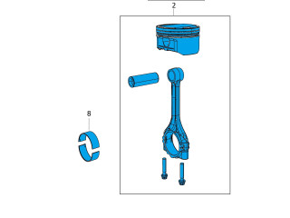  Поршень с шатуном  05047574AA, 68191813AA  Jeep Compass  
