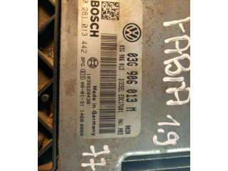 Блок управления двигателя 0281013442, 03G906013M   Skoda Fabia Mk2 (5J)