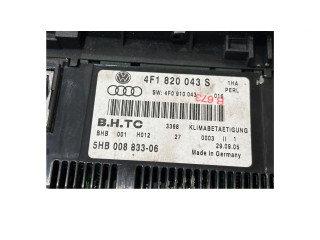 Блок управления климат-контролем 4F1820043S, 4F0910043   Audi A6 S6 C6 4F