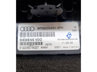 Блок управления климат-контролем 8P0820043H, 8P0820043H5PR   Audi A3 S3 A3 Sportback 8P