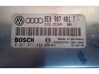 Блок управления двигателем Блок управления 0281011444 Skoda Superb B5 (3U)