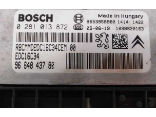 Блок управления двигателя 9664843780, 0281013872   Peugeot Partner