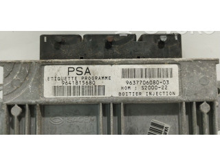Блок управления двигателя 9641815680, 9637706080 Peugeot 306