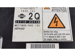 Блок управления двигателя 237104X03B, MB2758007452 Nissan Navara D40