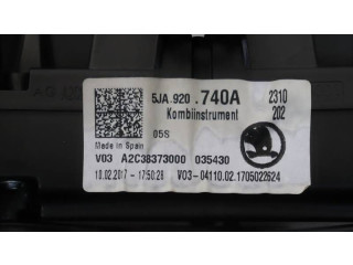 Панель приборов 5JA920740A, 035430   Skoda Rapid (NH)       