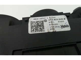 Блок управления климат-контролем 6V0820045, 6V0820045   Skoda Fabia Mk3 (NJ)