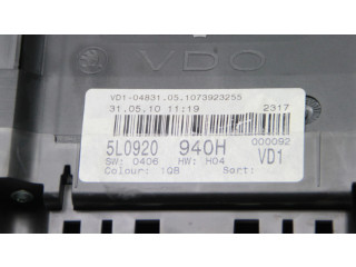 Панель приборов 5L0920940H   Skoda Yeti (5L)       