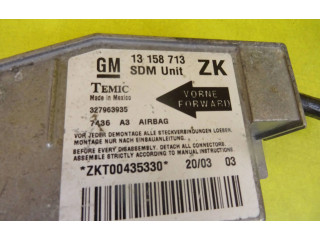 Блок подушек безопасности 13158713, 13158713ZK Opel Meriva A