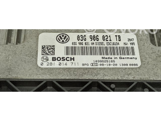 Блок управления двигателя 03G906021TB, 0281014711 Skoda Octavia Mk2 (1Z)