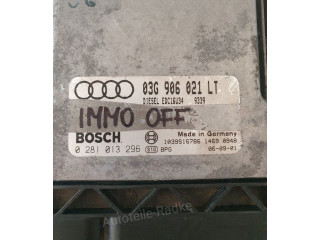 Блок управления двигателя 03G906021LT, 0281013296   Audi A3 S3 A3 Sportback 8P