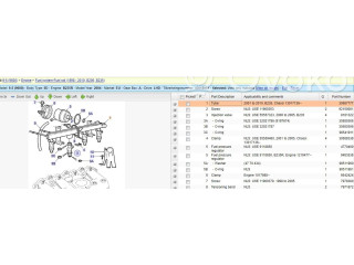 Комплект форсунок 0280156023, 30587777 Saab 9-5 B235R