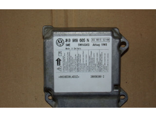 Блок подушек безопасности 1K0909605SN Skoda Octavia Mk2 (1Z)