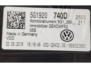 Панель приборов 5G1920740D, 5G1920740D   Volkswagen Golf VII       