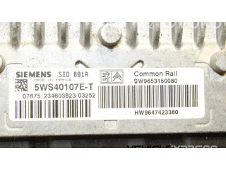 Блок управления двигателя 9653150080, 5WS40107ET   Peugeot 406