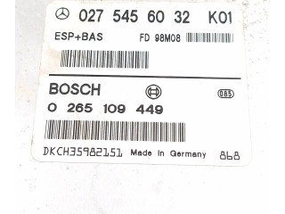 Блок управления АБС A0275456032, A0275456032 Mercedes-Benz A W168