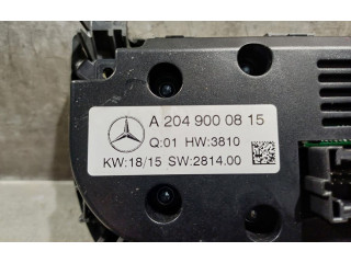 Блок управления климат-контролем A2049000815   Mercedes-Benz CLS C218 X218