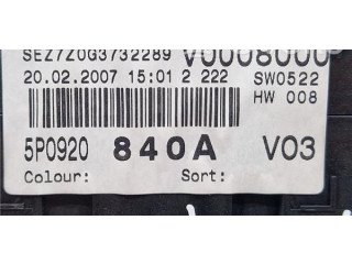 Přístrojová deska Seat Altea XL 2007 5P0920840A, 110080281006