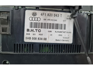 Блок управления климат-контролем 4F1820043T, 4F1820043T   Audi A6 S6 C6 4F
