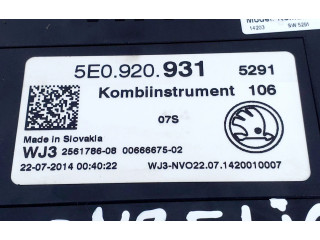 Панель приборов 5E0920931   Skoda Octavia Mk3 (5E)       